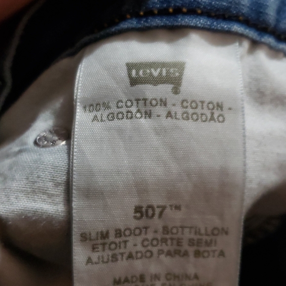 Levi's jeans light blue 507 slim boot cut - Picture 7 of 7